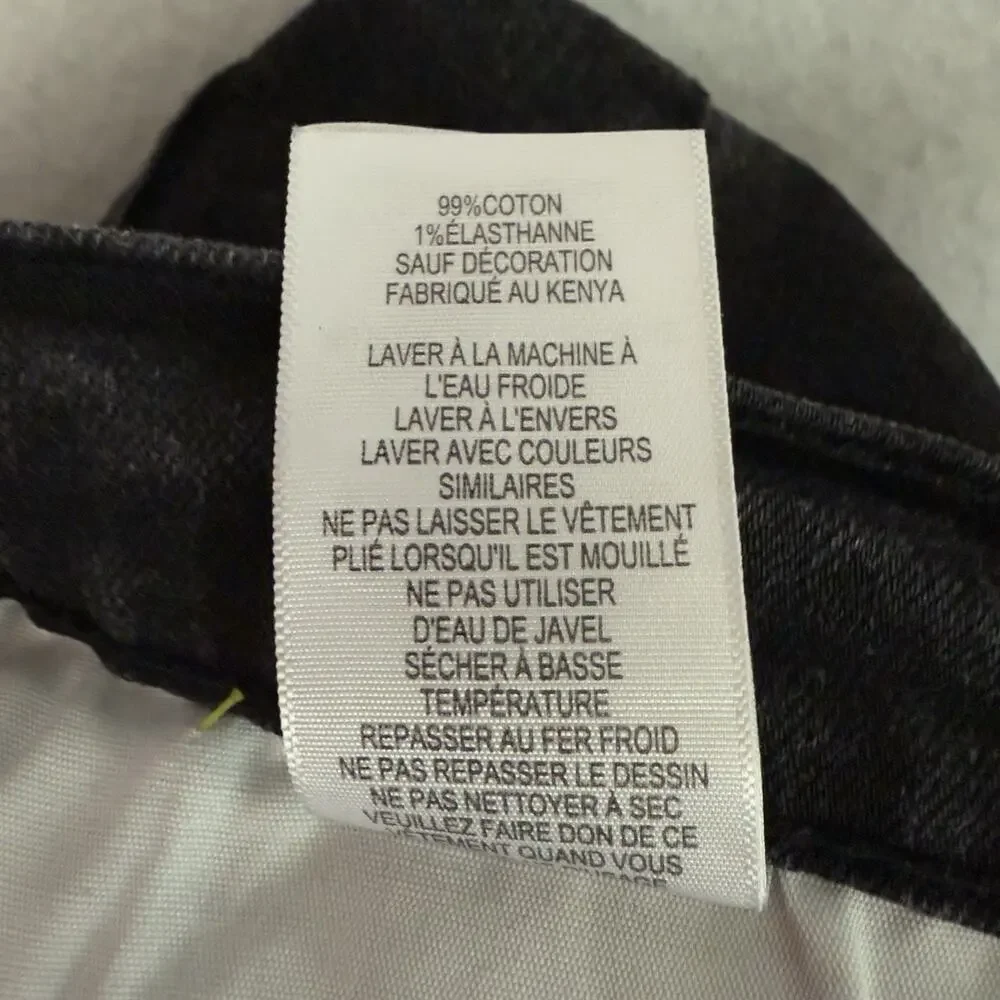 Levi’s Boys Jeans 511 Slim Stretch Denim Black Gray Wash Youth 18 Regular